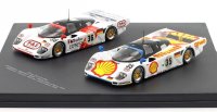 PORSCHE - SET 2X DAUER 962 3.0L TURBO TEAM LE MANS PORSCHE N 36 WINNAAR 24u LE MANS 1994 M.BALDI - H.HAYWOOD - Y.DALMAS + DAUER 962 3.0L TURBO TEAM LE MANS PORSCHE N 35 3e 24u LE MANS 1994 H.