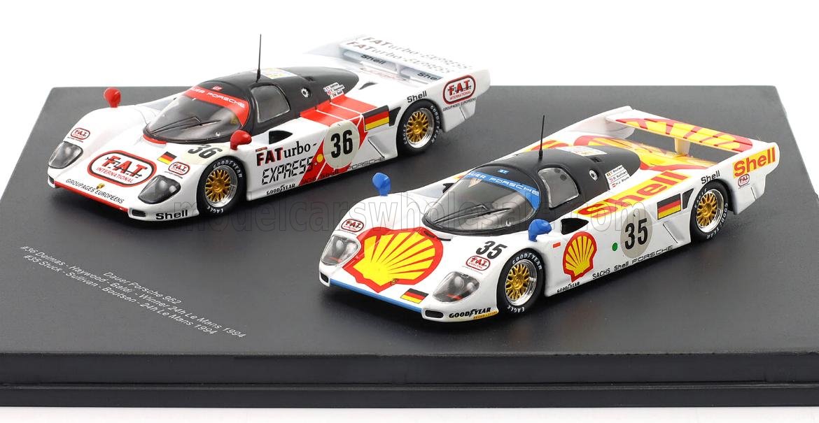 PORSCHE - SET 2X DAUER 962 3.0L TURBO TEAM LE MANS