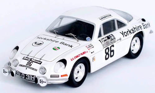 Alpine Renault A110, No.86, RAC Rallye, J.Robinson