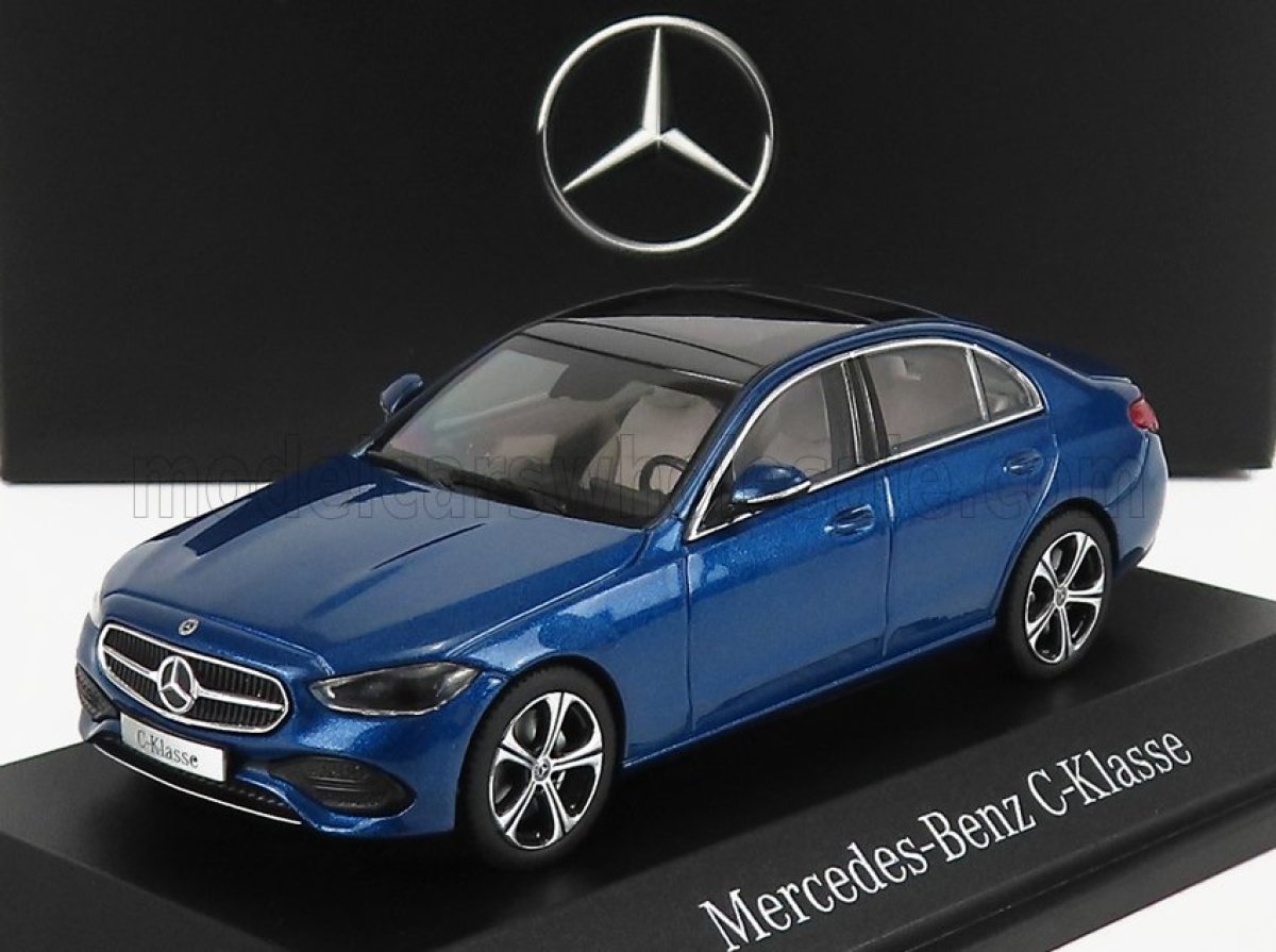 Mercedes Benz C-klasse S206 / Dealermodel , Blauw 1/43