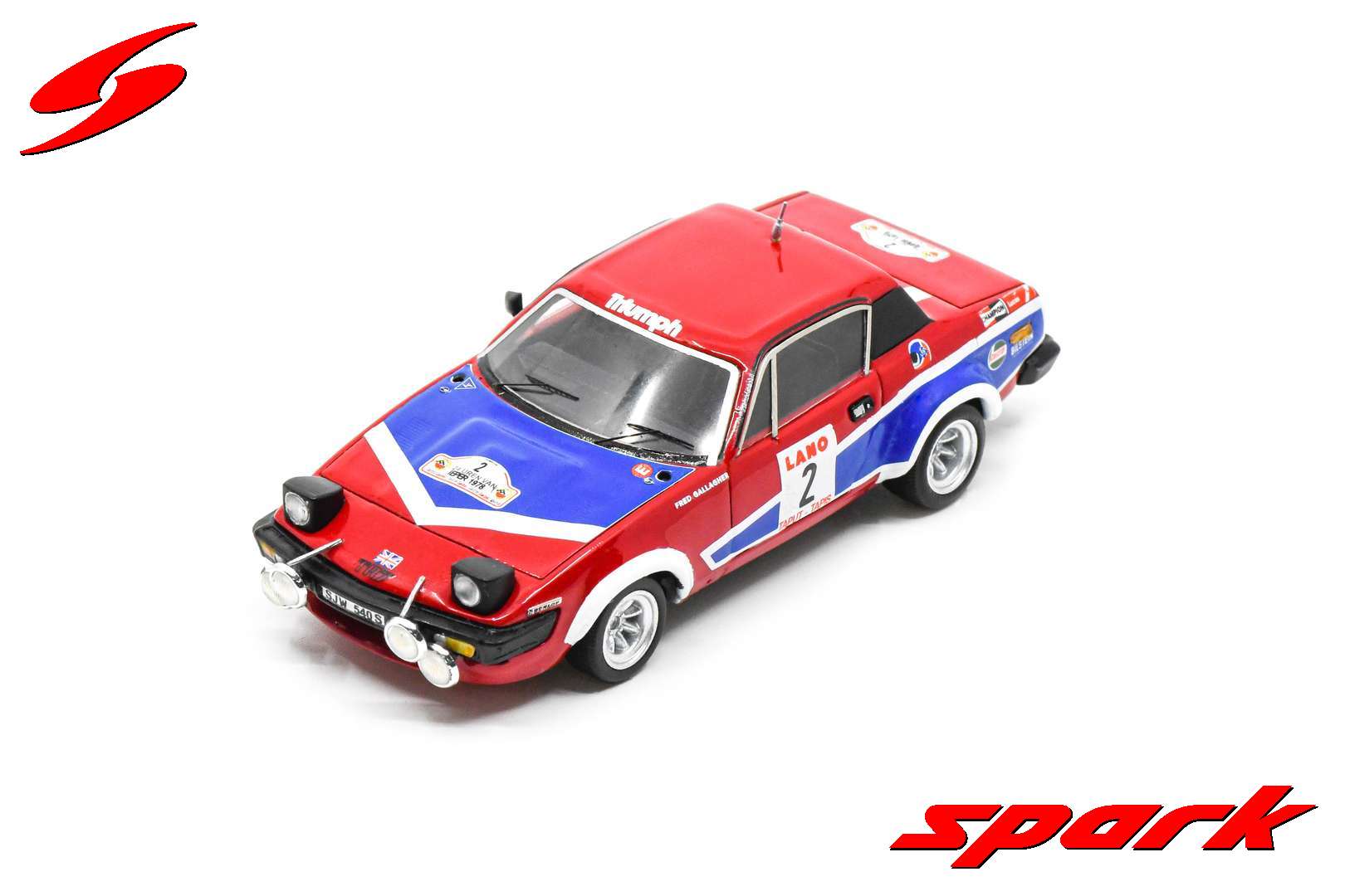 TRIUMPH TR7 N°2 WINNER RALLYE YPRES 1978 T. POND 