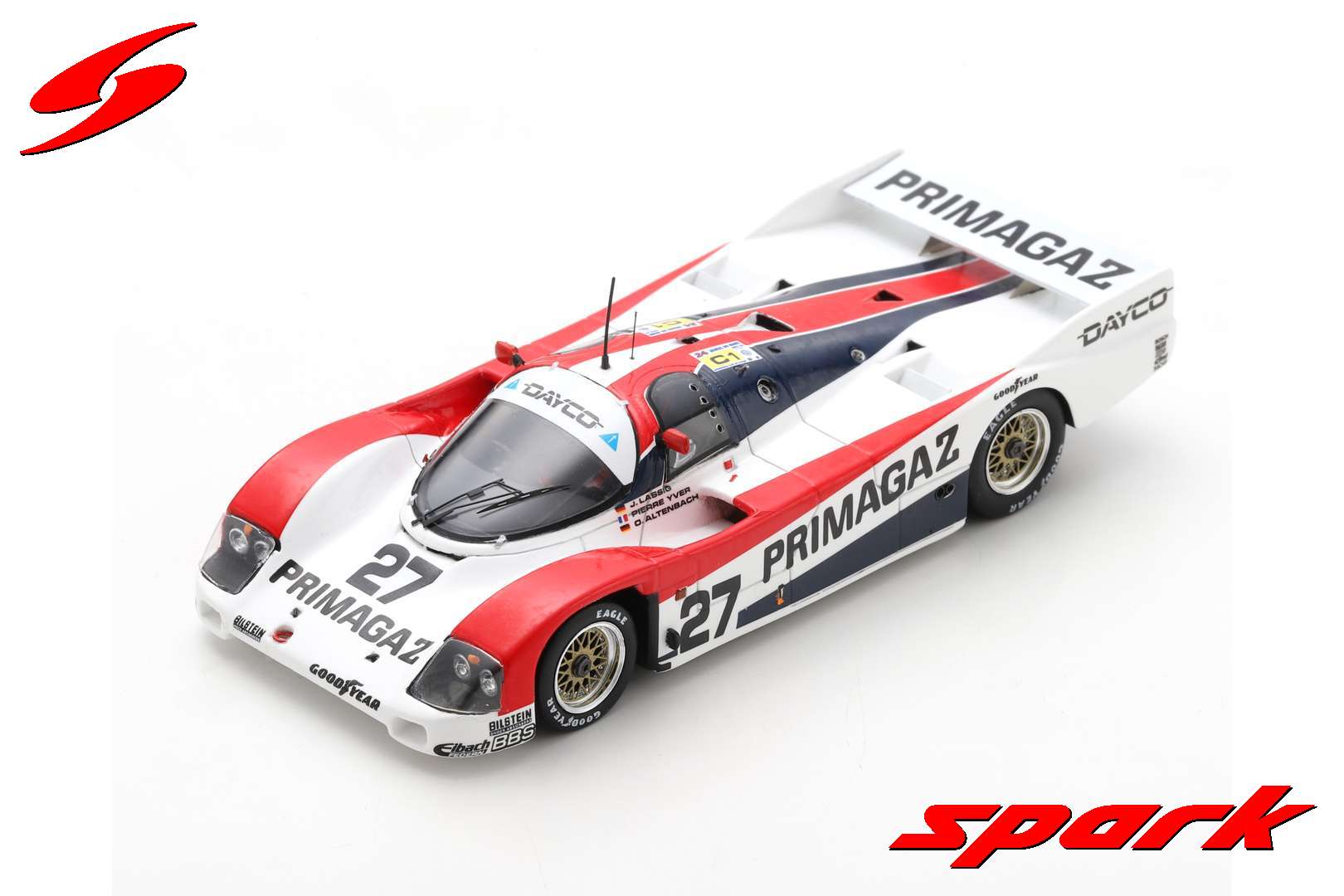 PORSCHE 962 C N°27 9th 24H LE MANS 1990 P. YVER J