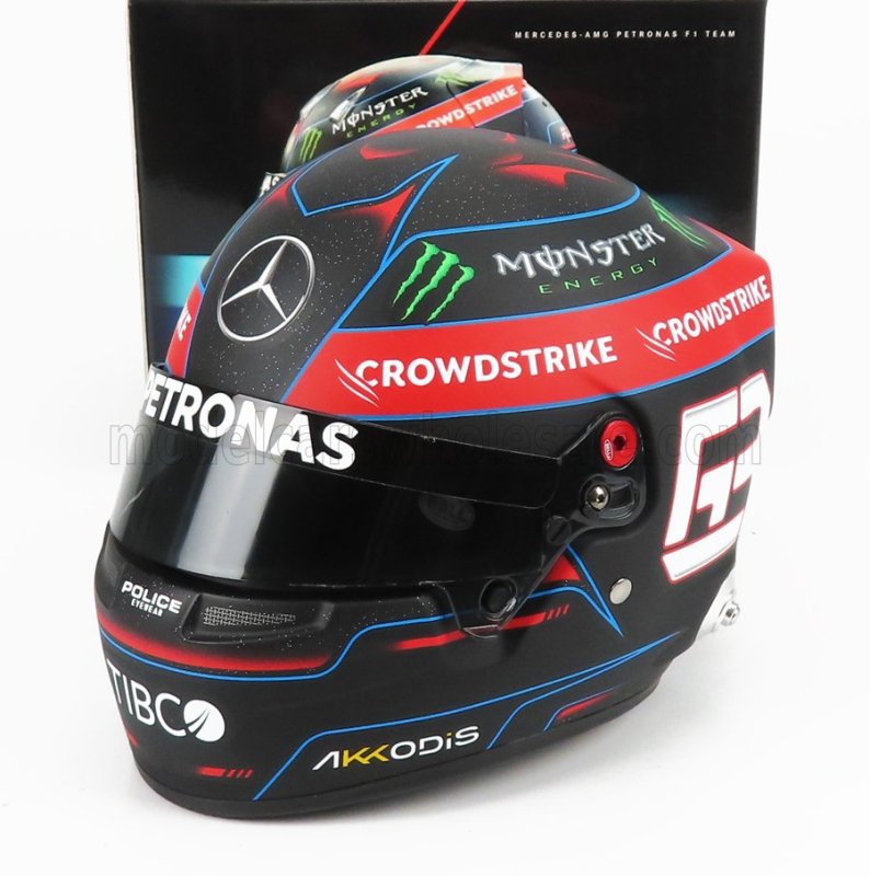 F1 CASCO HELM MERCEDES AMG PETRONAS SEIZOEN 2022 GEORGE RUSSELL
