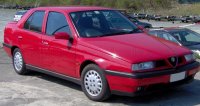 ALFA ROMEO - 155 1992 NOIR INTERIOR - ROUGE ROSSO