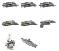 Porte-avions de pont "CNV-65 Enterprise" set complet avec 12 avions différents.