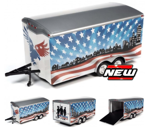 Aanhangwagen / Enclosed Trailer *Patriotic Brave &