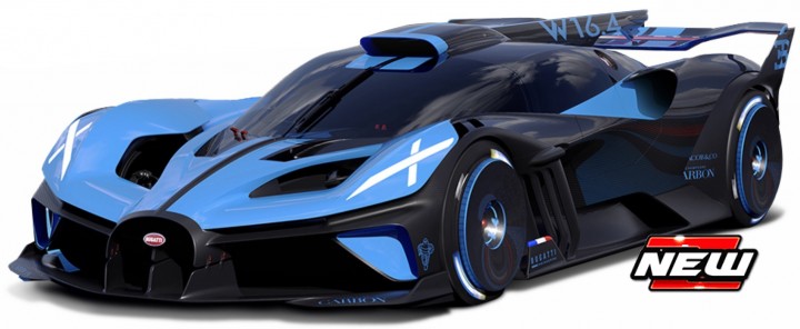 BUGATTI - BOLIDE W16 8.0 FOUR-TURBO 1850pk 500km/h