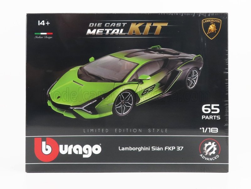 Lamborghini Sian FKP 63 Hybrid 2020 modèle réduit 1/18 par Bburago