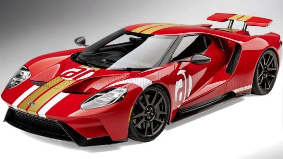 FORD USA - GT HERITAGE EDITION ALAN MANN - RED GOLD STRIPES