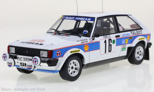 Talbot Sunbeam Lotus, No.16, Rallye WM, Rally Mont