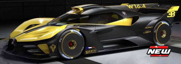 Bugatti BOLIDE , geel ,zwart