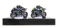 Yamaha Yzr-m1, set 2 Bikes, 2 Figurines, hamilton-rossi, test Valencia 2019