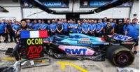 ALPINE A522 N°31 BWT ALPINE F1 TEAM 5th GP AUTRICHE 2022 ESTEBAN OCON 100th E COURSE