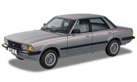 Ford Cortina MK V 1.6 Crusader, 1982, metallic-gris,rouge