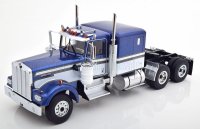 KENWORTH - W900 TRACTOR TRUCK 3-ASSI 1989 - BLUE MET WHITE GOLD