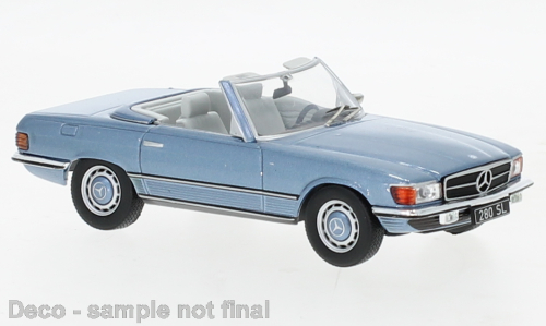 Mercedes 280 SL (R107), metallic-hellblauw, 1979