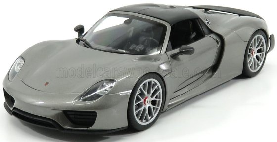 PORSCHE - 918 SPIDER HARD-TOP CLOSED 2015 - CARBON ROOF - GRIJS MET