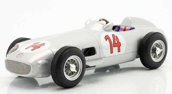 MERCEDES BENZ - F1 W196 N 14 2nd BELGIUM GP 1955 STIRLING MOSS - ARGENT