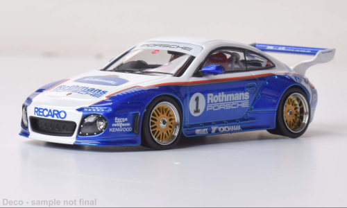 Porsche Old and New 997, weiss/blau, Rothmans-Pors