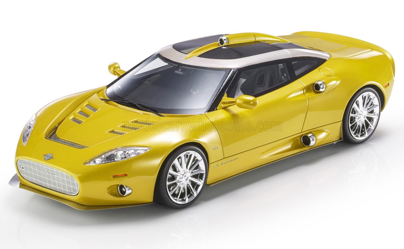 Schaalmodel Spyker - C8 Aileron 2011 - Geel Met 1/18