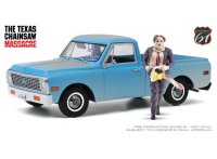 Chevrolet C-10 with Leatherface Figure *the Texas Chainsaw Massacre *, bleu