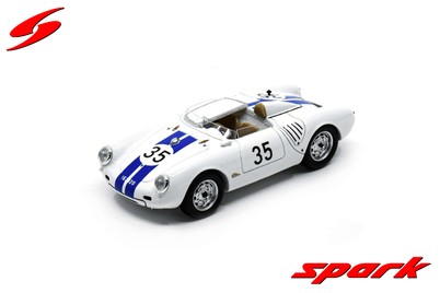 PORSCHE 550A N°35 8th 24H LE MANS 1957 E. HUGUS C