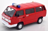 VOLKSWAGEN - T3 MINIBUS SYNCRO FEUERWEHR 1987 - ROUGE