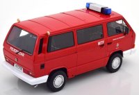 VOLKSWAGEN - T3 MINIBUS SYNCRO FEUERWEHR 1987 - ROOD