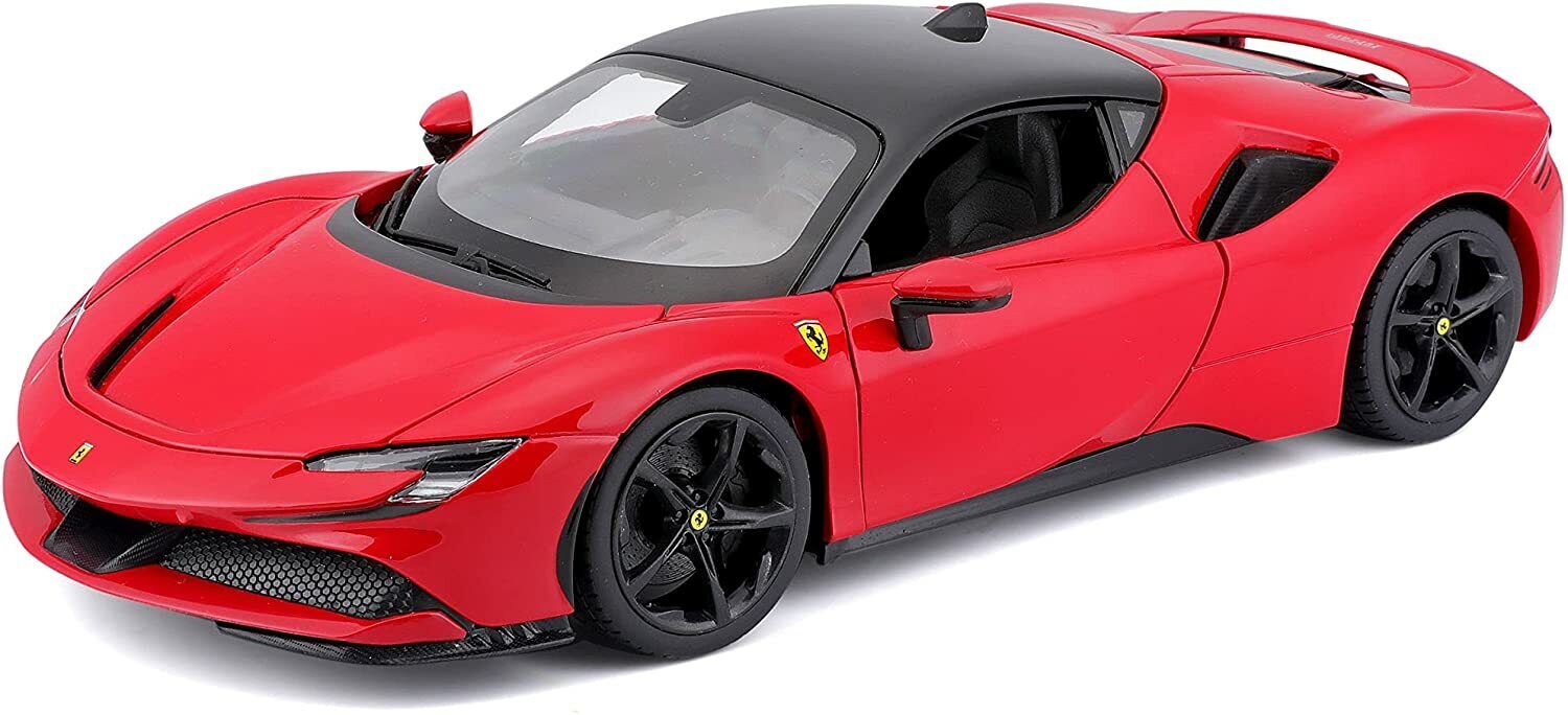 Ferrari SF90 Stradale , rood ,zwart , 4 openingen