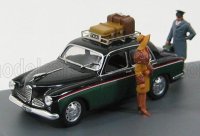 ALFA ROMEO - SET TAXI PIAZZA SAN PIETRO ROMA 1959 - 1900 TAXI - FIAT 1100 TV WITH 3 FIGURES