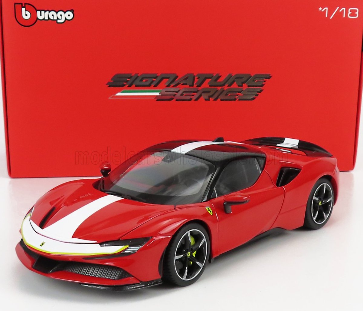 gemiddelde uitsterven Toeschouwer Schaalmodel Ferrari Sf90 Stradale , Rood ,zwart 1/18 | Burago