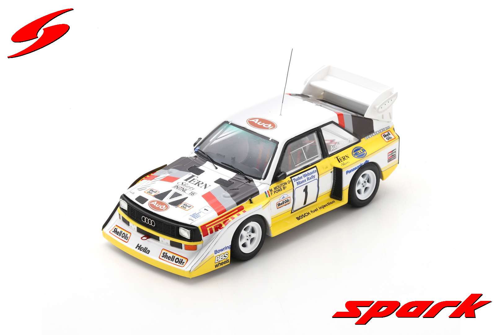 AUDI SPORT QUATTRO S1 E2 N°1 RALLYE MANX INTERNAT