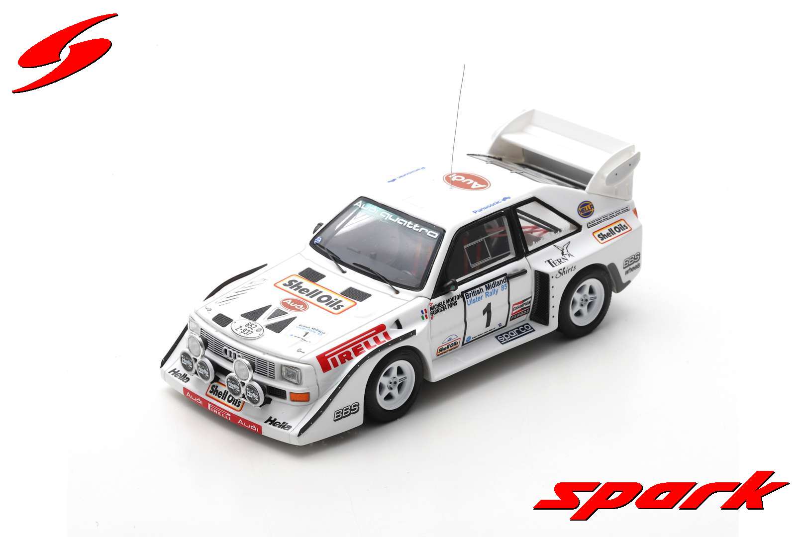 AUDI S1 QUATTRO N°1 RALLYE BRITISH ULSTER 1985 M.