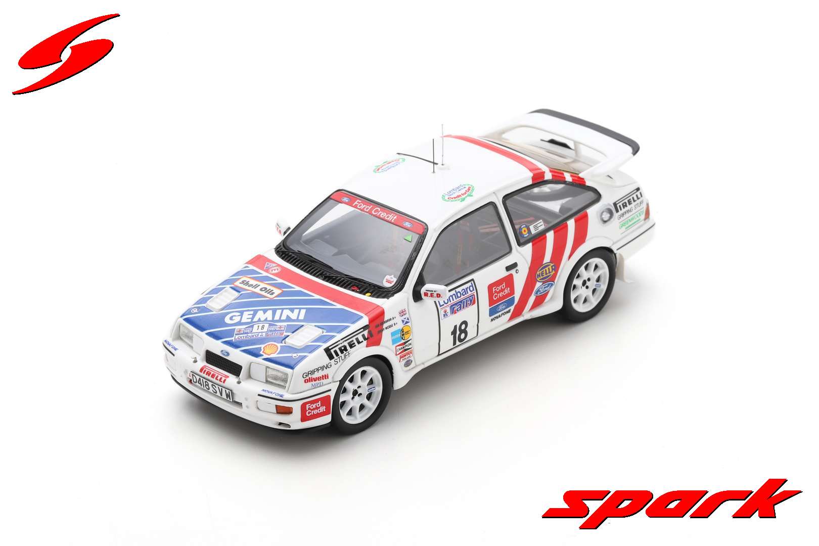 FORD SIERRA RS COSWORTH N°18 3th RALLYE LOMBARD R