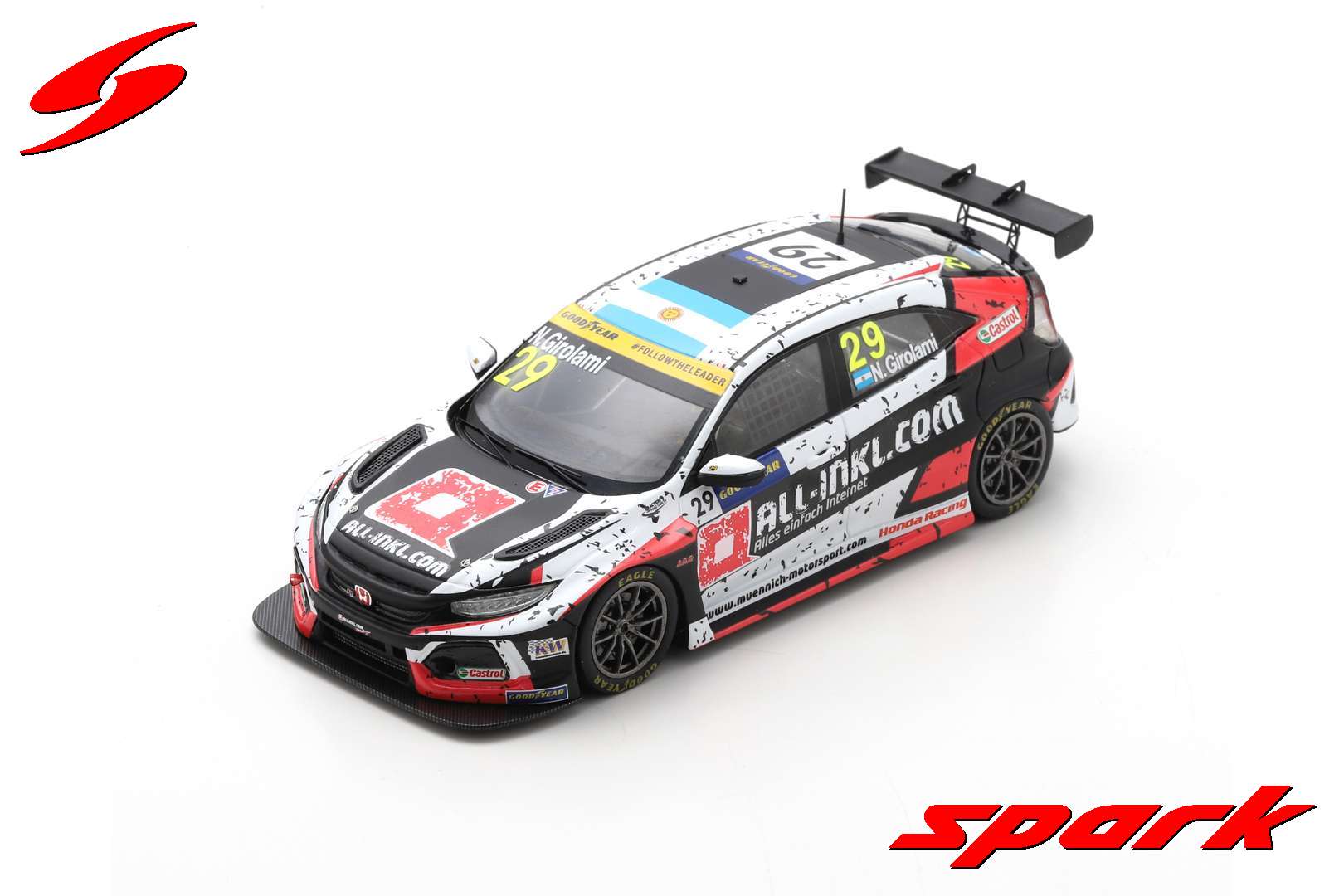 HONDA CIVIC TYPE R TCR N°29 ALL-INKL.DE MÜNNICH 