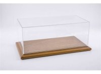 Molsheim Deluxe Display Case with Wood Base Wide Edge.