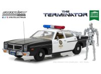 Dodge Monaco Metropolitan Police with 1:18 T-800 Endoskeleton Figure *The Terminator 1984