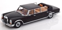 MERCEDES BENZ - S-CLASS 600 PULLMAN (W100) LANDAULET SEMICONVERTIBLE 1964 ZWART