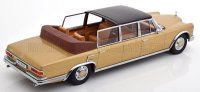 MERCEDES BENZ - S-CLASS 600 PULLMAN (W100) LANDAULET SEMICONVERTIBLE 1964 - GOUD MET ZWART