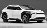 Toyota bz4x, metallic-wit, RHD, 2022