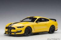 FORD MUSTANG SHELBY GT350R, full openings , jaune, lignes noir.