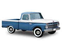 Ford F-100 Custom Cab Pickup, bleu/blanc, 1965