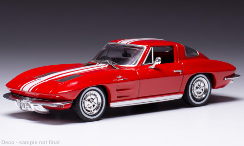 Chevrolet Corvette Stingray, rood/wit, 1963