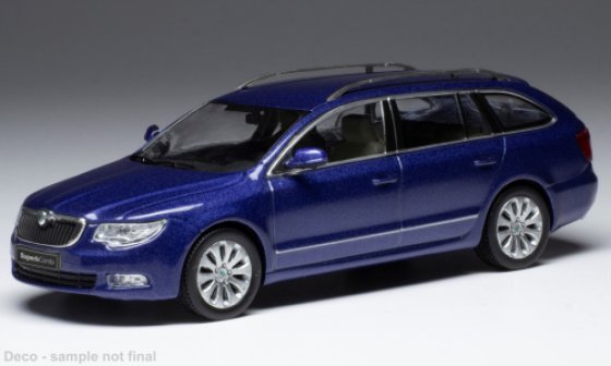 Skoda Superb II 3T, metallic-bleu, 2008