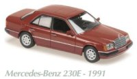 MERCEDES-BENZ 230E 1991 rouge foncé METALLIC