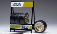 Jeu de jantes : BBS Motorsport monobloc, chromé/doré, Lot de 4 Roues