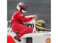 MCLAREN HONDA MP4/6 AYRTON SENNA W/JEAN ALESI RIDING MEXICO GP 1991