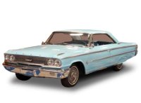 Ford Galaxie 500XL hardtop, glacier bleu ,  1963