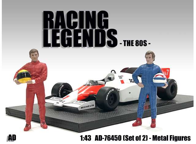 Figuren Racing Legends 80's set of 2