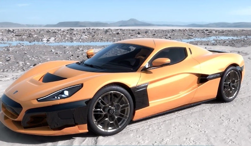 RIMAC NEVERA 2021 MAGMA  ORANGE